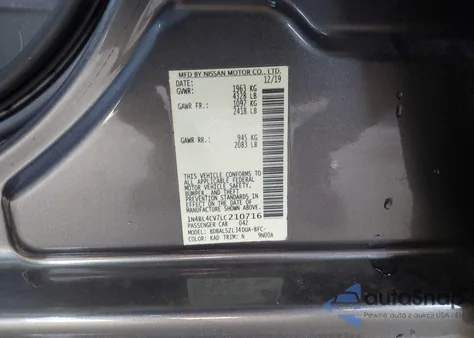 2020 Nissan Altima Sr Fwd z USA, uszkodzony, nr VIN 1N4BL4CV7LC210716